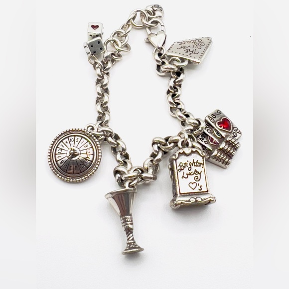 BRIGHTON Jewelry Las Vegas Nevada Casino Charm Bracelet 9” - Picture 6 of 10